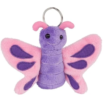 Image of Ravensden Soft Toy Plush Butterfly Keyring 10cm