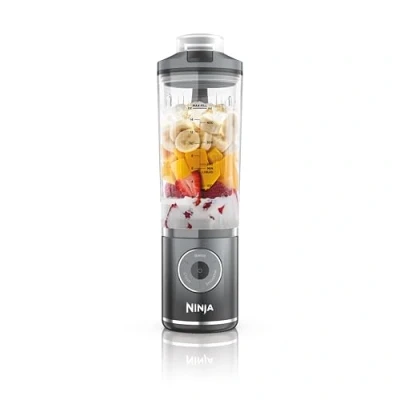 Image of Ninja Blast Max Portable Blender, 570ml, Rechargeable Battery, Blending Cup &amp; Leak proof Lid, 3x Blend Functions, Makes Smoothies, Protein Shakes, Blends Ice Frozen Fruit, Cool Grey BC251UKGY
