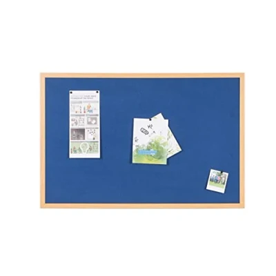 Image of Executive Blue Felt Brd 240x120cm Oak Fr
