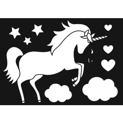 Image of Artemio A4 Unicorn Stencil