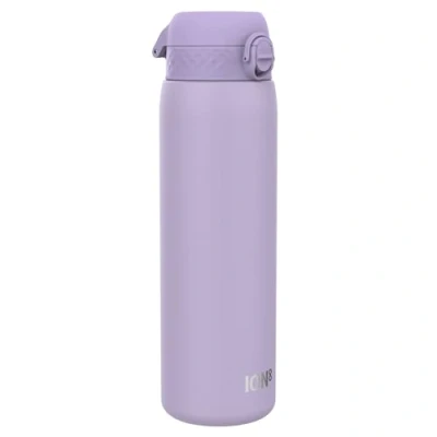 Image of ION8 1 Litre Stainless Steel Water Bottle, Leak Proof, Easy to Open, Secure Lock, Dishwasher Safe, Carry Handle, Hygienic Flip Cover, Clean, Durable, Metal 1200 ml/40 oz, Periwinkle