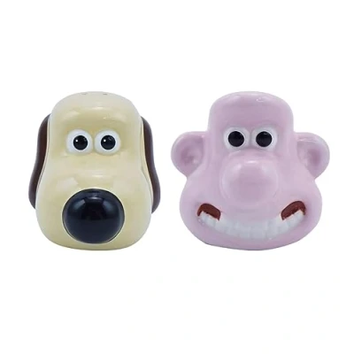 Image of Half Moon Bay Wallace And Gromit Salt Pepper Shakers