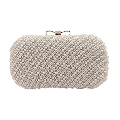 Image of DZOZO Evening Clutch Bag for Women Pearl Wallet Purse Wedding Party Bridal Handbag Ladies Banquet