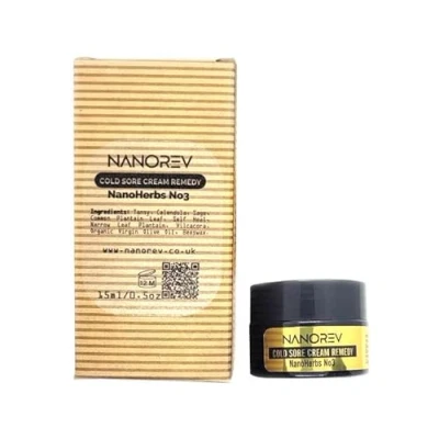 Image of Nanorev Cold Sore Cream Treatment Lip Balm with NanoHerbs No3 Formula 15ml