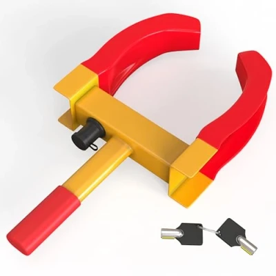 Image of ViVo © Heavy Duty Wheel Clamp Lock Cars Trailer Caravan Security Anti Theft Car Locking Claw New Pro DIY Van Motorhome