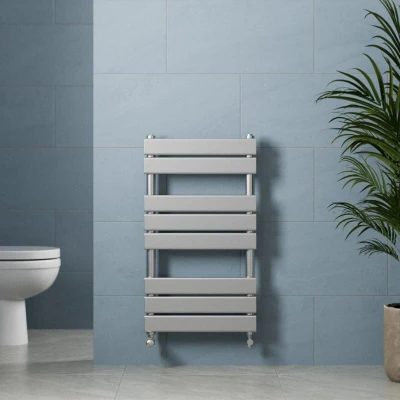 Image of DuraTherm Flat Panel Heated Towel Radiator Chrome 800 x 450mm