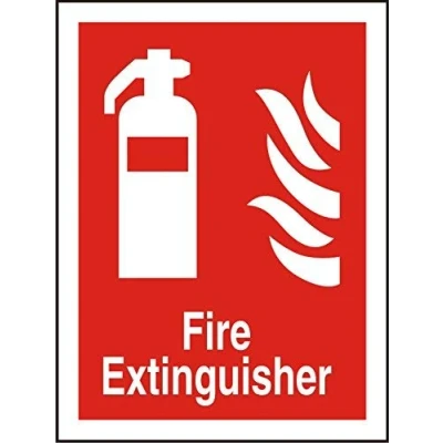 Image of Seco Fire Extinguisher &amp; Sign, 200mm x 300mm Photoluminescent Self Adhesive Vinyl