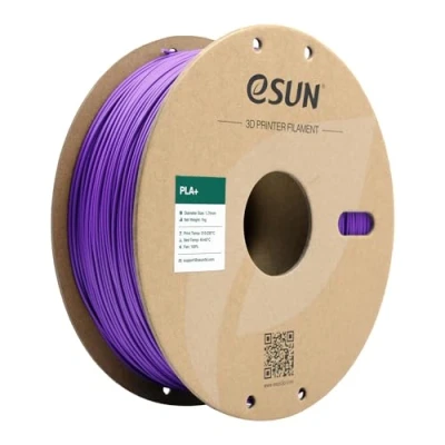 Image of eSUN PLA+ Filament 1.75mm, Enhanced Toughness 3D Printer PLA Plus, Dimensional Accuracy +/ 0.03mm, 1KG Spool (2.2 LBS) Printing for Printers, Purple
