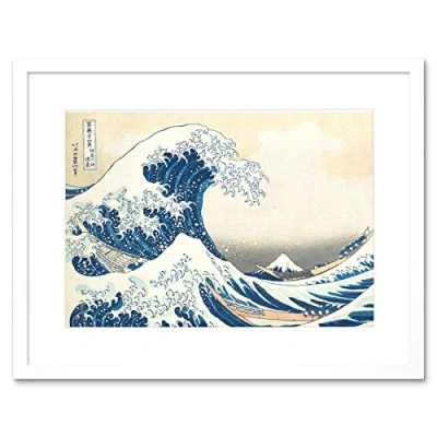 Image of Hokusai Great Wave off Kanagawa Framed Wall Art Print