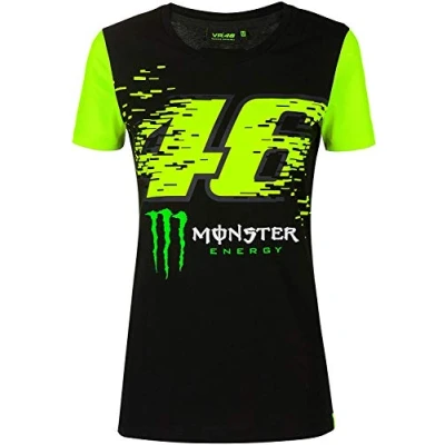 Image of Valentino Rossi T Shirt Monster Energy 46 L,Black,Woman MOWTS397404L