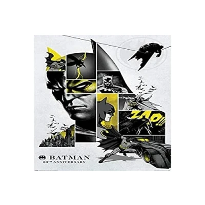 Image of Batman 80&#039;s Anniversary Unisex Poster Multicoloured Paper 61 x 91.5 cm DC Comics Film