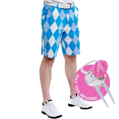 Image of Royal &amp; Awesome Old Tom&#039;s Golf Shorts Men, Crazy For Mens Shorts, Funny Printed