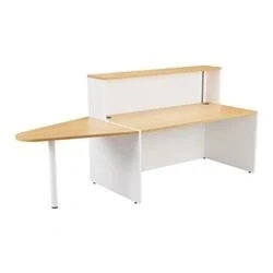 Image of Lento Reception Unit 1400 With Extension Oak RCA1400EXNOWH