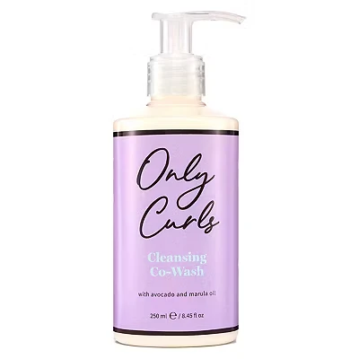 Image of Only Curls Cleansing Co Wash, 250ml Moisturizing, Sulfate Free Conditioning Cleanser for Curly Hair Gentle Hydration &amp; Frizz Control Vegan Cruelty Formula