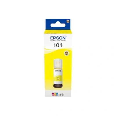 Image of Epson EcoTank 104 Yellow Genuine Ink Bottle