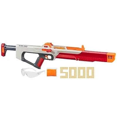 Image of Nerf Pro Gelfire Ghost Bolt Action Blaster, Removable Boost Barrel, 5000 Gel Rounds, 100 Round Integrated Hopper, Eyewear, Ages 14 &amp; Up