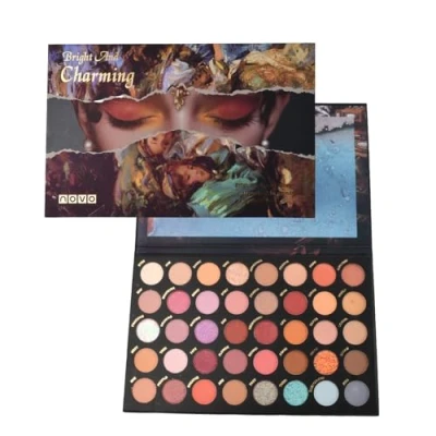 Image of Bezavea Eyeshadow Palette Makeup Set, 40 Colors Makeup, Blendable Shades with Highly Pigmented Glitters, Shimmers for Day or Night Looks, Neon (B)