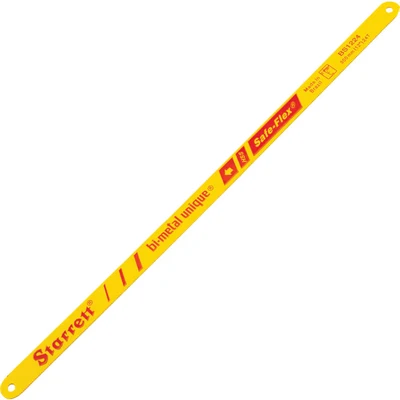 Image of Starrett Bi Metal Hacksaw Blades KBS1224 50 Unique Safe Flex HSS Hand Saw 300mm 24 TPI Cutting Edge For Non ferrous Metals, Stainless Steel, Pipes, Plastics Pack