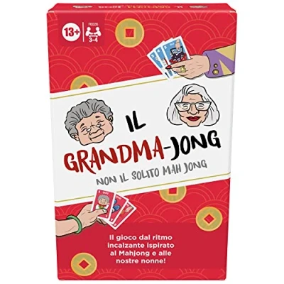Image of Hasbro Gaming The Grandma Jong, A Fast Rhythm Card Game for 3 4 Players, Mahjong &amp; 2 Inspired Family Fun Party Age 13+