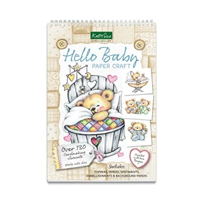 Image of Katy Sue &#039;Hello Baby&#039; Paper Craft Card Making Pad (not die Cut)