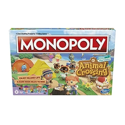 Image of Monopoly Animal Crossing New Horizons Edition Board Game for Kids Ages 8 and Up, Fun to Play 2 4 Players, Multicolor