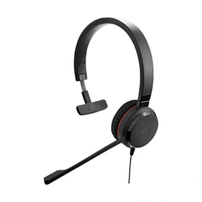 Image of Jabra Evolve 30 UC Mono Headset Unified Communications Headphones for VoIP Softphone with Passive Noise Cancellation 3.5mm jack Black