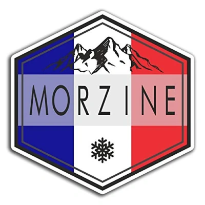 Image of 2 x 10cm Morzine France Vinyl Stickers Travel Sticker Laptop Luggage #23016 (10cm Wide)