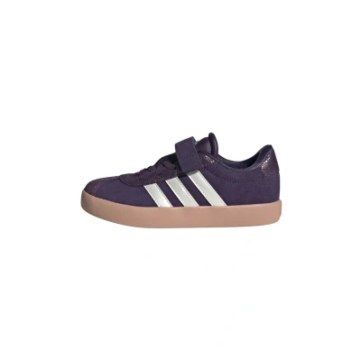 Image of adidas VL Court 3.0 Shoes Children, Aurora Plum/Zero Metalic/Pink Gum, 1 UK Child