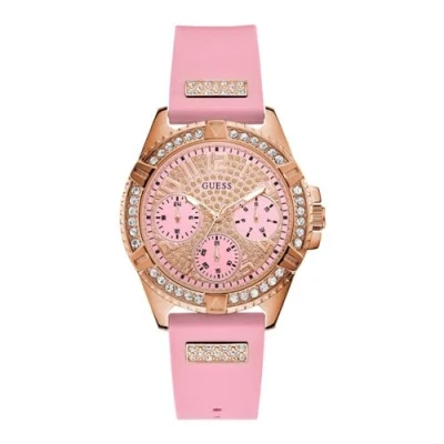 Image of Guess Peony G GW0107L1 Women&#039;s Quartz Watch, Silver, Strap.