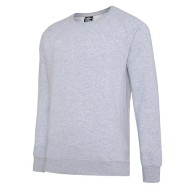 Image of Umbro Womens/Ladies Club Leisure Sweatshirt (S) (Grey Marl/White)