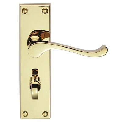 Image of VICTORIAN SCROLL LEVER ON BACKPLATE PRIVACY (CONTRACT RANGE)