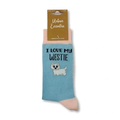 Image of Urban Eccentric Unisex I Love My Westie Socks Gift 1 Pair Cotton Rich Premium Novelty Gifts