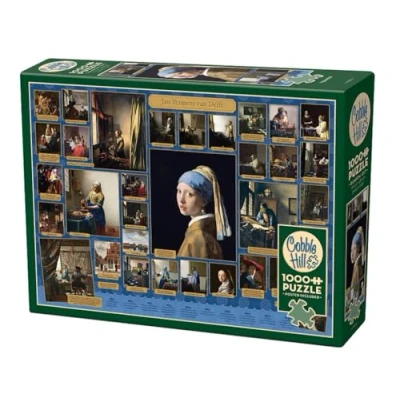 Image of Cobble Hill 1000 Piece Puzzle Vermeer Sample Poster Included