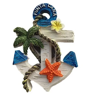 Image of 3D Punta Cana Dominican Fridge Magnet Tourist Souvenir Gift Home Kitchen Decoration Magnetic Sticker Refrigerator Collection