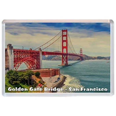 Image of Golden Gate Bridge San Francisco California Jumbo Fridge Magnet/Magnets Gift/Souvenir/Present BBSM2039
