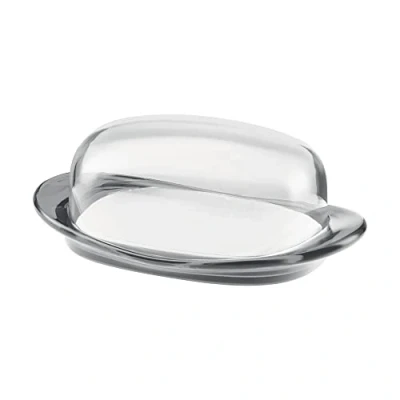 Image of Feeling Sky Grey Butter Dish, 20x12.3x7.5 cm