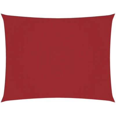Image of vidaXL Sunshade Sail Oxford Fabric Rectangular 5x7 m Red