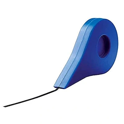 Image of Nobo TS 250164 Self Adhesive Gridding Tape in a Blue Dispenser, 3mm x 10m, Black