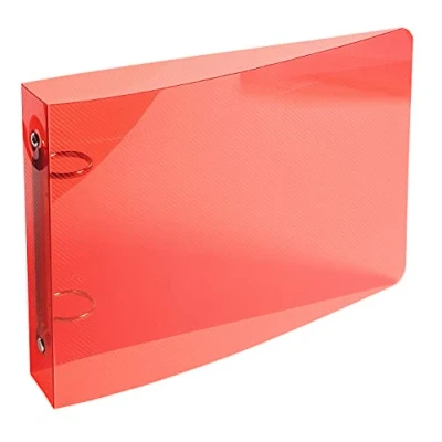 Image of Exacompta Ref. 51090E Semi rigid PP binder for index cards 2 round rings, diameter 25 mm Spine 35 External dimensions: 14 x 18 cm 5 random colors