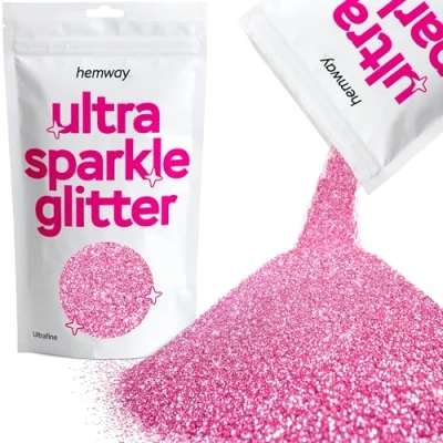 Image of Glitter Rose Pink Ultra Sparkle Sequins Nail Face Festival Christmas Halloween Makeup Fine 100g / 3.5oz