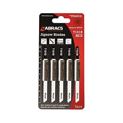 Image of Abracs ABT101D Jigsaw Blade For Wood 4mm Teeth Spacing Tapered Clean And Curved Cutting