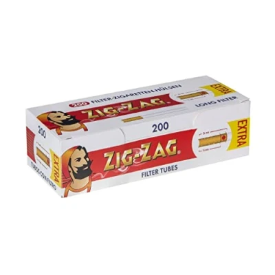 Image of ZIG ZAG Empty Filter Tubes Pack of 200