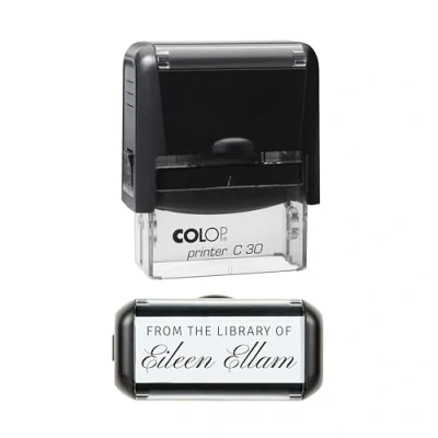 Image of Custom Library Stamp, from The of This Book Belongs to, Ex Libris Stamp (from of)