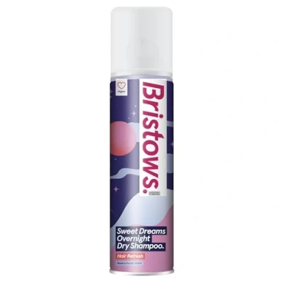 Image of Bristows Sweet Dreams Overnight Dry Shampoo, Vanilla Fragrance, Refreshes Hair Between Washes, Cleanses While You Sleep, Vegan Friendly, 200 ml