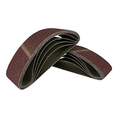 Image of Fabric Sanding Belts 75 x 533 mm, 240 Grit for Belt Sanders / Paper Pack of 10
