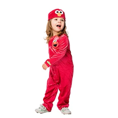 Image of Rubie&#039;s Official Sesame Street Baby Elmo Costume, Fancy Dress 12 24 Months