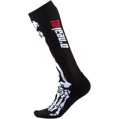 Image of O&#039;Neill Wetsuits Oneal XRAY SOX PRO MX Socks. Knee Length Motocross/Mountain Bike Black/White, One Size