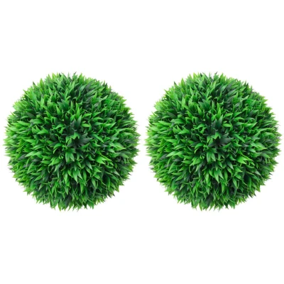 Image of vidaXL Artificial Boxwood Balls 2 pcs 38 cm