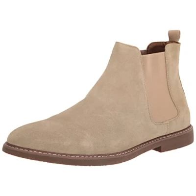 Image of Steve Madden Men&#039;s Highline Chelsea Boot, Sand Suede, 8 UK