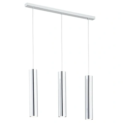Image of Gomera Bar Pendant Ceiling 3 Light Chrome